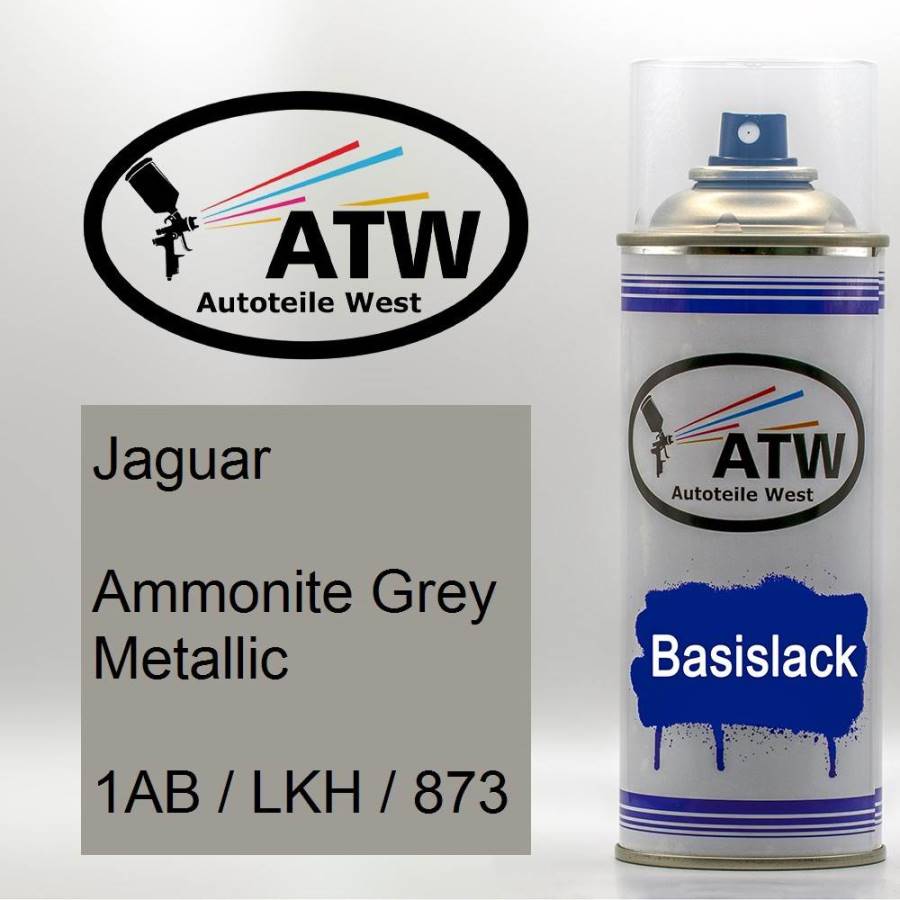 Jaguar, Ammonite Grey Metallic, 1AB / LKH / 873: 400ml Sprühdose, von ATW Autoteile West.